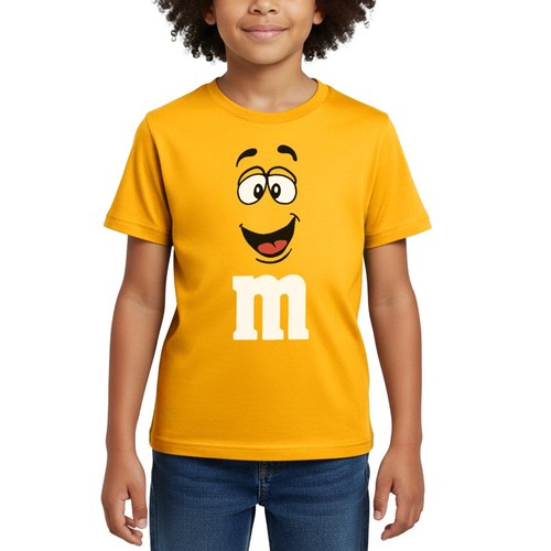 Costume giallo con volto - m,