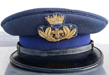 Berretto visiera vintage Maresciallo Aeronautica Militare originale anni '70/80