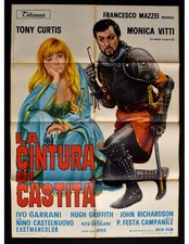 manifesto LA CINTURA DI CASTITA' monica vitti tony renis garrani A348
