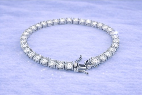 Bracciale tennis argento - bracciale,