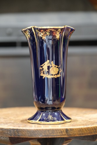Vaso porcellana blu cobalto