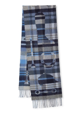 Sciarpa hermès blu quadri - hermès,
