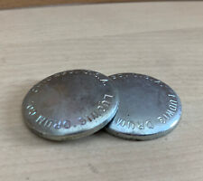 LUDWIG anni 60 70 vintage Speed King pedale GREASE CAP monete parti lotto di 2x batteria basso pr