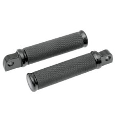 Pedane pedalini gomma neri satinati Harley Davidson passeggero guidatore HOTOP