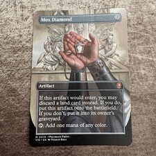 Mox diamond custom art mtg - mox,