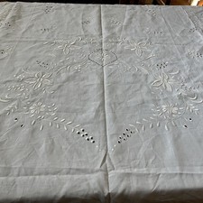 Copriletto Lino Vintage Bianco