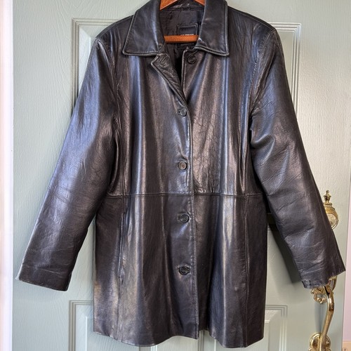 Giacca pelle nera colebrook - pelle,