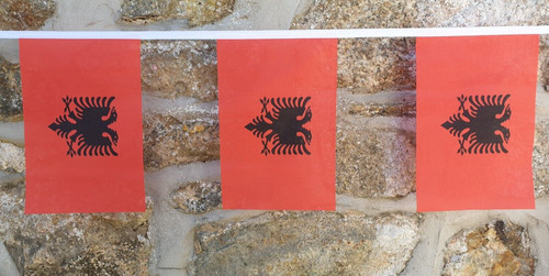Bandiera albania bunting 6 m - bandiera,