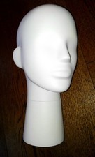 Testa espositore in plastica per vetrina negozio bigiotteria e abbigliamento