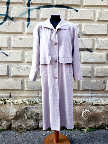 Trench lungo vintage - lungo, beige