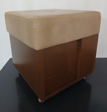 Pouf contenitore vintage legno - vintage,