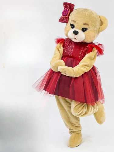 Carino orso marrone mascotte - carino,