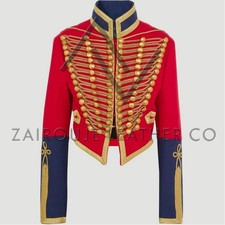 Giacca donna rossa militare