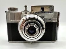 Macchina fotografica pieghevole vintage Bencini Koroll 24 anni '50.