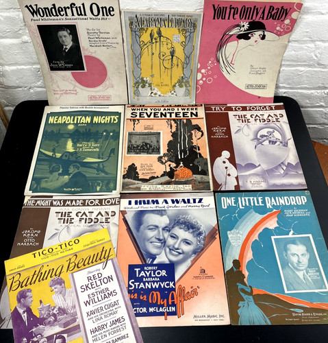 Spartiti musicali vintage anni
