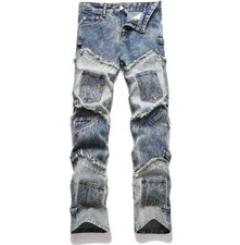 Jeans uomo casual blu denim