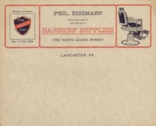 Antica sedia da barbiere