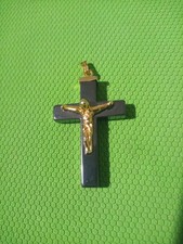 CROCIFISSO IN METALLO DORATO E