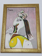 Pablo Picasso , Framed oil on
