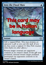 MTG INTO THE FLOOD MAW EXC - NELLA FAUCE ALLAGATA 52 - BLB - MAGIC