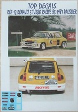 RENAULT 5 TURBO TDC RALLYE REGIONAL 85 1987 STEPHANE PALISSIER TOP DECALS 1/43