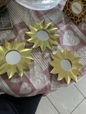 N. 3 SPECCHI TONDI CON CORNICE SOLE