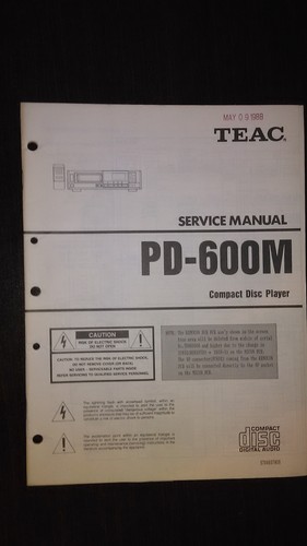 Teac 600m manuale - pd-600m, di