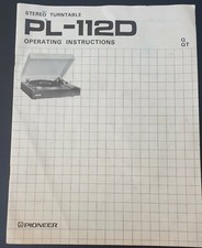 manuale istruzioni giradischi PIONEER PL112D (inglese)