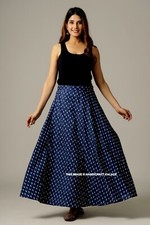 Gonna Blu Donna Ufficio Casual