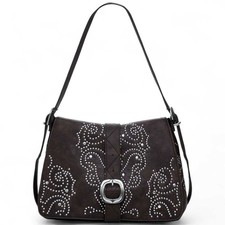 Moda Desigual Borsa a tracolla Poker Face Donna Marrone - 25WAXP34-6009-U