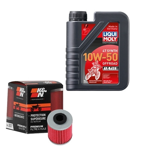 Kit filtro olio 10w - olio, k&n