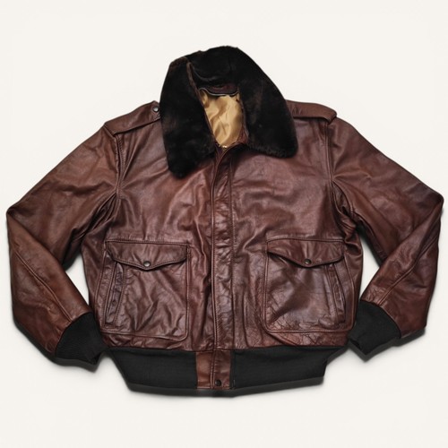 Flight leather bomber - g-1,
