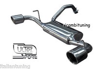 FIAT 500 e 595 Abarth Scarico Sportivo Inox V2 Omologato doppia uscita 100 mm