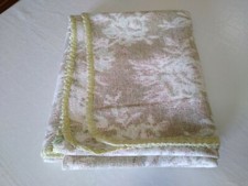 Antica coperta lana telo campeggio poncho shabby chic copriletto copridivano 