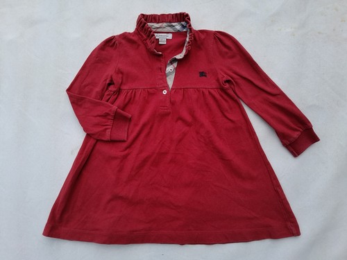 Burberry dress 3years burgundy - burberry,
