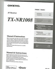 ONKYO TX-NR1008 MANUALE D'USO