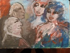 MINO MACCARI 1982 olio tela