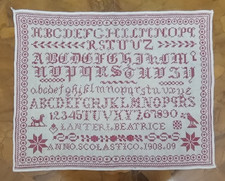 Antico imparaticcio sampler - imparaticcio,