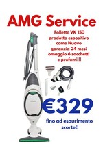 ASPIRAPOLVERE  FOLLETTO vk 150 Come NUOVO HD50 TUBO+BOCCHETTE+ 24 GARANZIA 