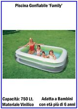 Piscina Gonfiabile Rettangolare Family Intex Fuoriterra per Bambini da Giardino
