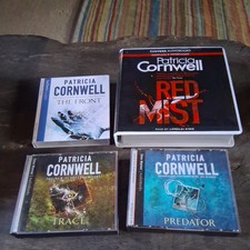 Patricia Cornwell 4 x Audio Book CDs The Front, Red Mist, Tracey, Predator 