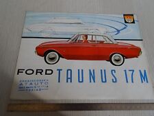BROCHURE ORIGINALE FORD TAUNUS 17M 17 M ATAUTO IN ITALIANO DEPLIANT PROSPEKT