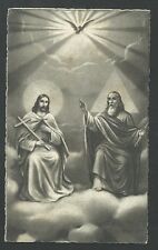 Estampa antigua de la Santissima Trinidad andachtsbild santino holy card santini