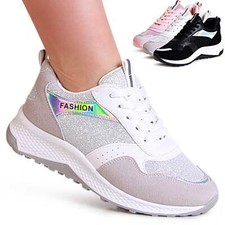 Sneaker Con Plateau In Glitter