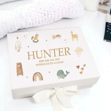 Box Neonato Animali Beige Personalizzato