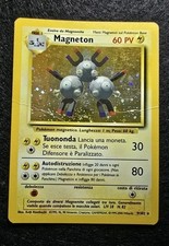 Pokemon Magneton 9/102  Rara Holo Set Base Anno 1999 Discrete Condizioni Ita
