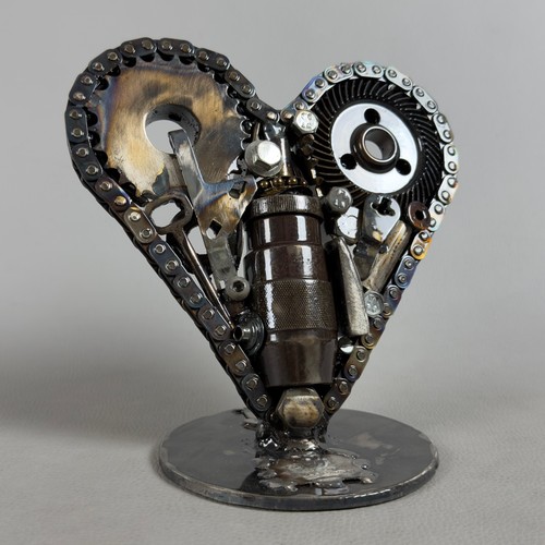 Scultura cuore metallo - metallo, simon