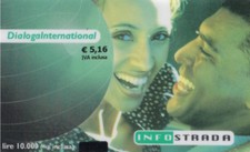 4658 SCHEDA TELEFONICA USATA INFOSTRADA DIALOGA INTERNATIONAL 5,16 31-12-2002