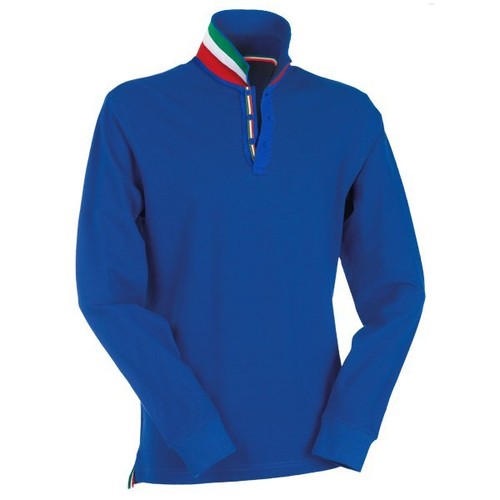 Polo felpa uomo - polo, tricolore