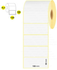 Etichette Zebra 100X50MM bianche 1000pz termiche compatibili Zebra GK420,ZD4
